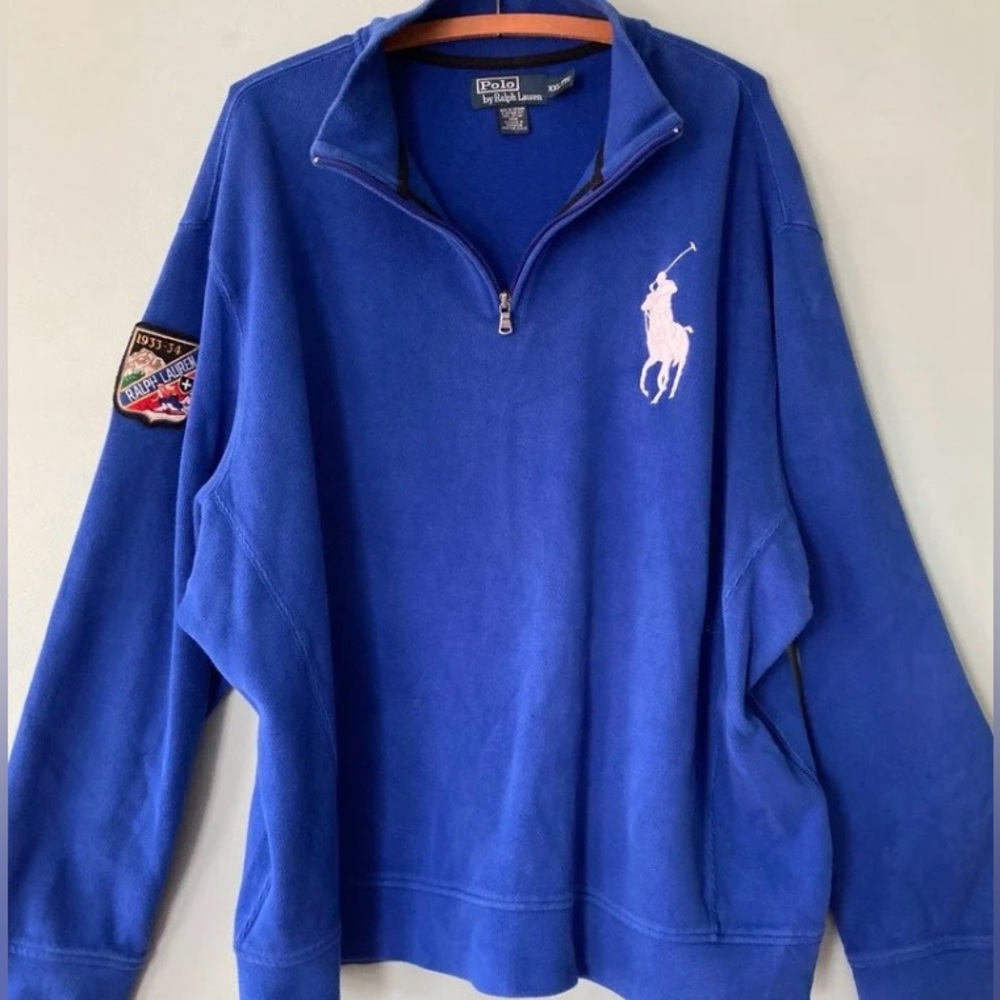 Vintage Rare Polo Ralph Lauren Nordic Ski Crest Rugby - XXL Mint